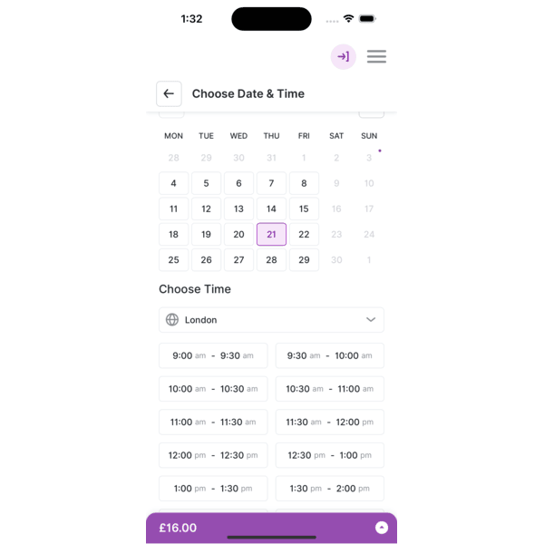 ocean calendar app